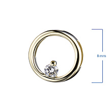 Подвеска из желтого золота с бриллиантом (изготовление)