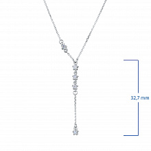 Колье из белого золота с бриллиантами (изготовление)