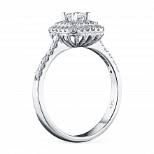 Кольцо из белого золота с бриллиантами (изготовление)