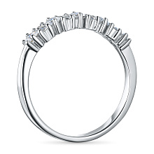 Кольцо из серебра c бриллиантами