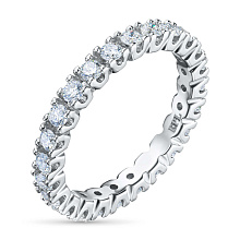 Кольцо из белого золота c бриллиантами