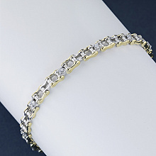 Браслет из белого золота с бриллиантом (изготовление)