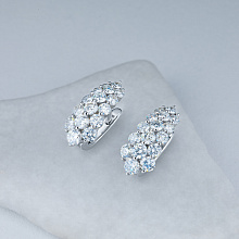 Серьги из белого золота с бриллиантами (изготовление)