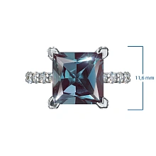 Кольцо из белого золота c бриллиантами