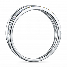 Кольцо из белого золота (изготовление) с бриллиантами