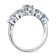 Кольцо из белого золота c бриллиантами