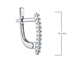 Серьги из серебра (изготовление) с бриллиантами