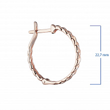 Серьги из красного золота с бриллиантами (изготовление)