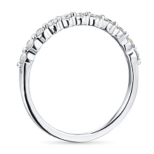 Кольцо из белого золота c бриллиантами