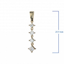 Подвеска из желтого золота с бриллиантами (изготовление)