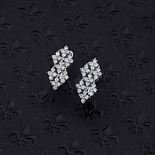 Серьги из белого золота с бриллиантами (изготовление)