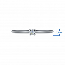 Кольцо из белого золота с бриллиантом (изготовление)