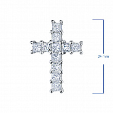 Подвеска из белого золота с бриллиантами (изготовление)