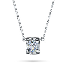 Колье из серебра с бриллиантом