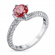 Кольцо из белого золота с бриллиантами (изготовление)