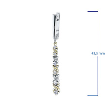 Серьги из белого золота с бриллиантами (изготовление)