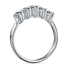 Кольцо из белого золота c бриллиантами выращенными