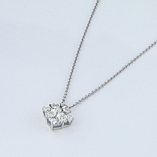 Подвеска из белого золота с бриллиантами