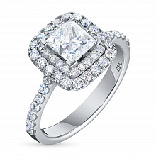 Кольцо из белого золота с бриллиантами (изготовление)