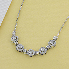 Колье из белого золота с бриллиантами (изготовление)