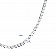 Колье из белого золота с бриллиантами (изготовление)