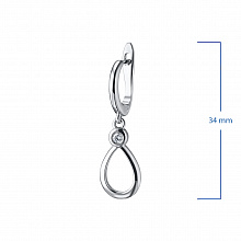 Серьги из белого золота с бриллиантами (изготовление)