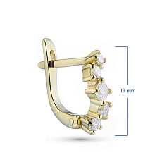 Серьги из белого золота с бриллиантами (изготовление)