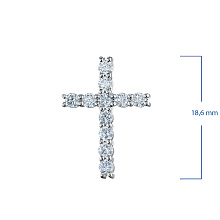 Подвеска из белого золота c бриллиантами