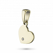 Подвеска из желтого золота с бриллиантом (изготовление)