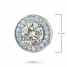 Подвеска из белого золота с бриллиантами (изготовление)