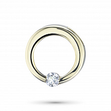 Подвеска из желтого золота с бриллиантом (изготовление)