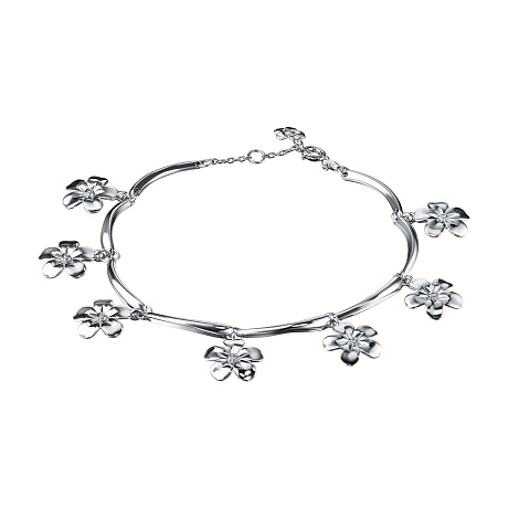 Браслет из серебра с бриллиантами