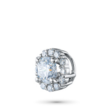 Классическая подвеска из белого золота c бриллиантами