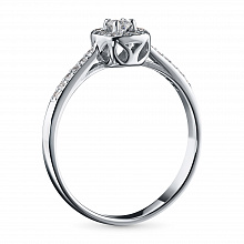 Кольцо из белого золота с бриллиантами (изготовление)