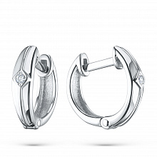 Серьги из серебра (изготовление) с бриллиантами