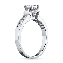 Кольцо из белого золота с бриллиантами (изготовление)