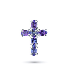 Подвеска из серебра с танзанитами (изготовление)