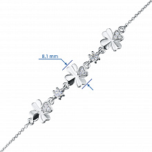 Браслет из белого золота с бриллиантами (изготовление)