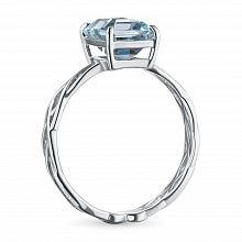 Кольцо из серебра с топазом (изготовление)