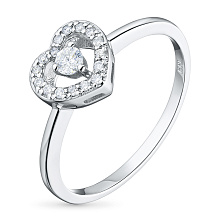 Классическое кольцо из белого золота с бриллиантами (изготовление)