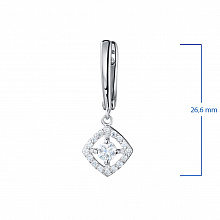 Серьги из белого золота с бриллиантами (изготовление)