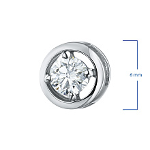 Подвеска из белого золота с бриллиантом (изготовление)