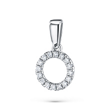 Подвеска из белого золота с бриллиантами