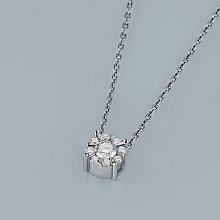 Подвеска из серебра c бриллиантами