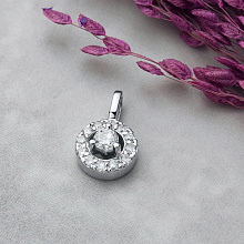 Подвеска из белого золота с бриллиантами (изготовление)