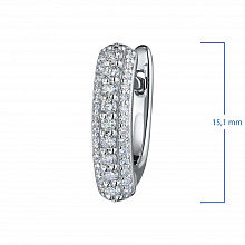 Серьги из белого золота с бриллиантами (изготовление)