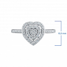 Кольцо из белого золота с бриллиантами (изготовление)