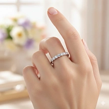 Кольцо из серебра c бриллиантами