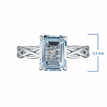 Кольцо из серебра с топазом (изготовление)