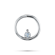 Подвеска из серебра с бриллиантом